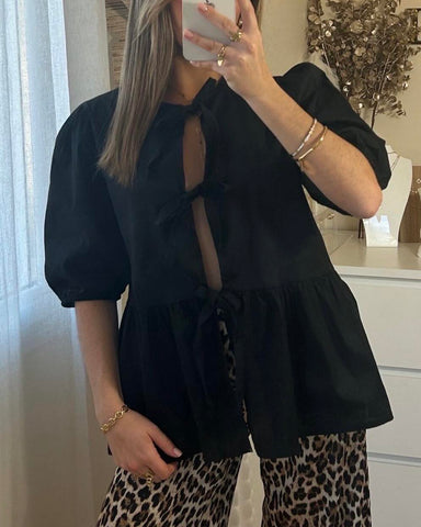 Blouse noire - NOEUDS